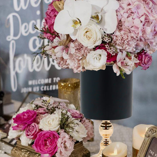 Creative wedding flower arrangement vases