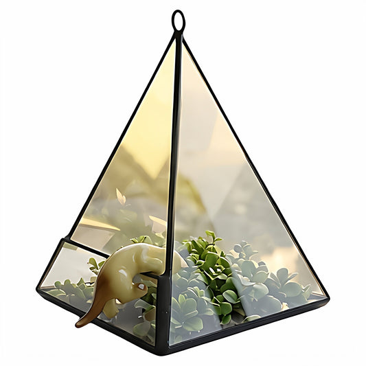Geometric glass conservatory